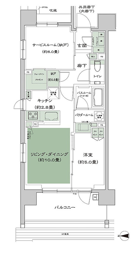 ザ・四条烏丸レジデンス 間取り A1