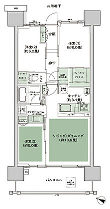 シティテラス中央林間 間取り B3-2 