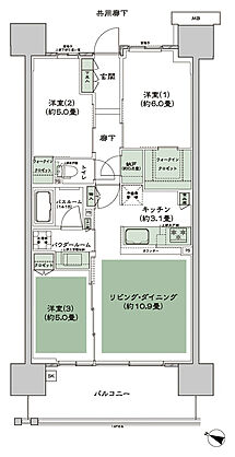 シティテラス中央林間 間取り B3-3