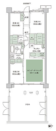 シティテラス桜上水 間取り D-A1t’-3