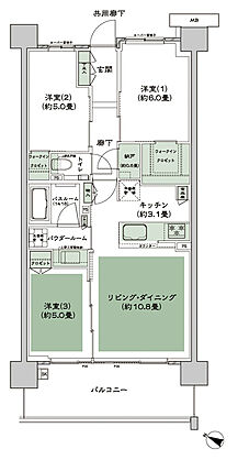 シティテラス登戸 間取り B4