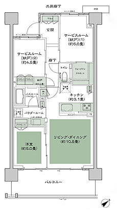 ガーデンハウス成増 間取り F2