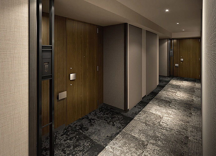 シティタワー東京田町 内廊下完成予想図※2