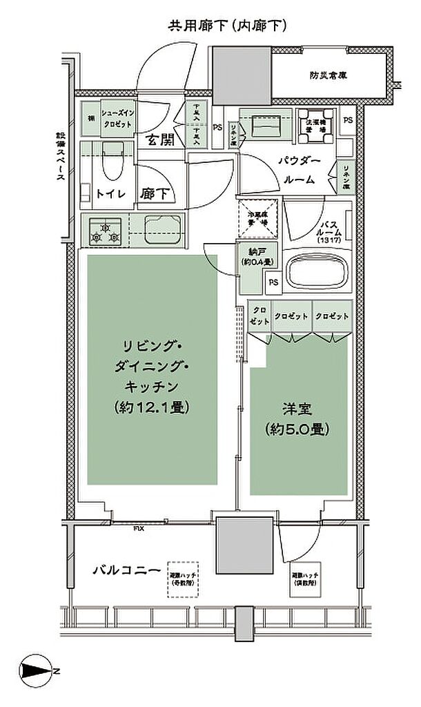 CITY TOWER THE RAINBOW 間取り D-1