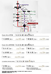 シティハウス天王寺堀越町 アクセス図
