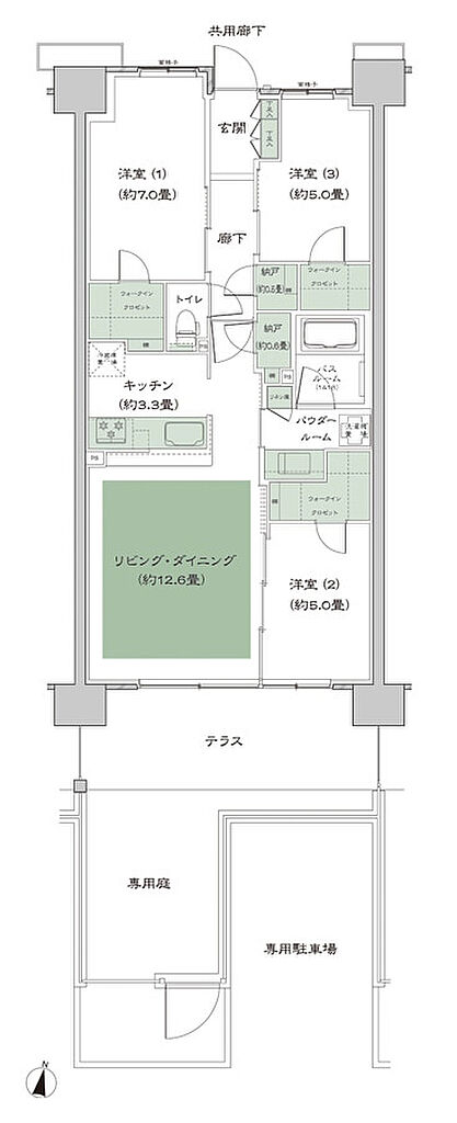 ソライエテラス　イースト 間取り C-B7gp