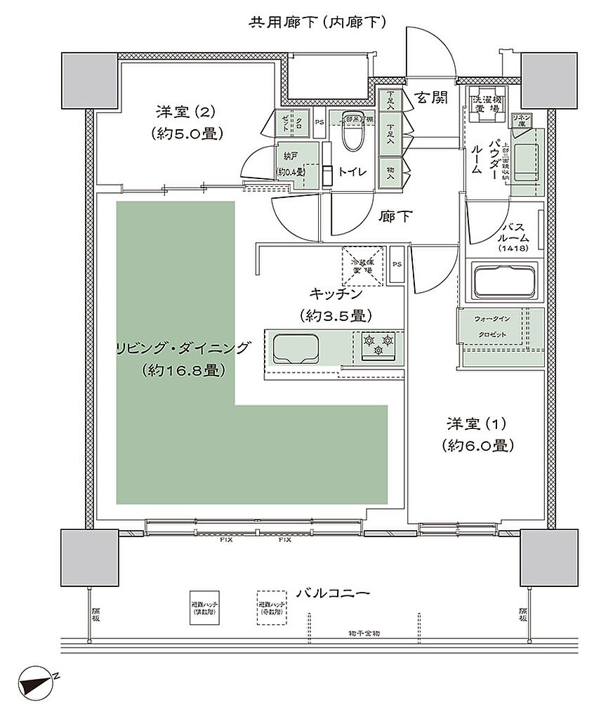 シティタワーズ上板橋イースト 間取り C'-2