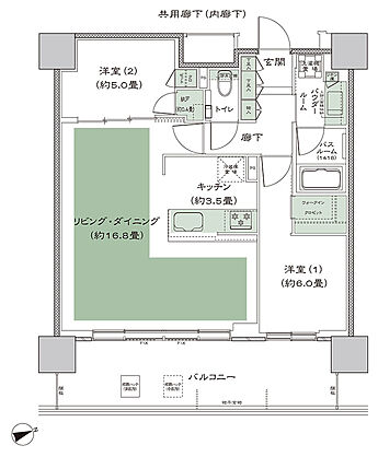 シティタワーズ上板橋イースト 間取り C'-2