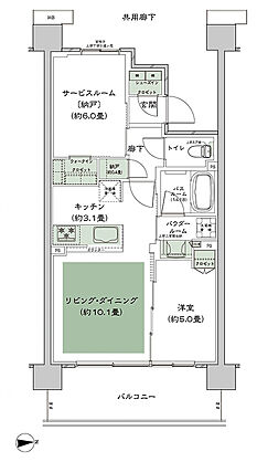シティテラス志木 間取り E-L2