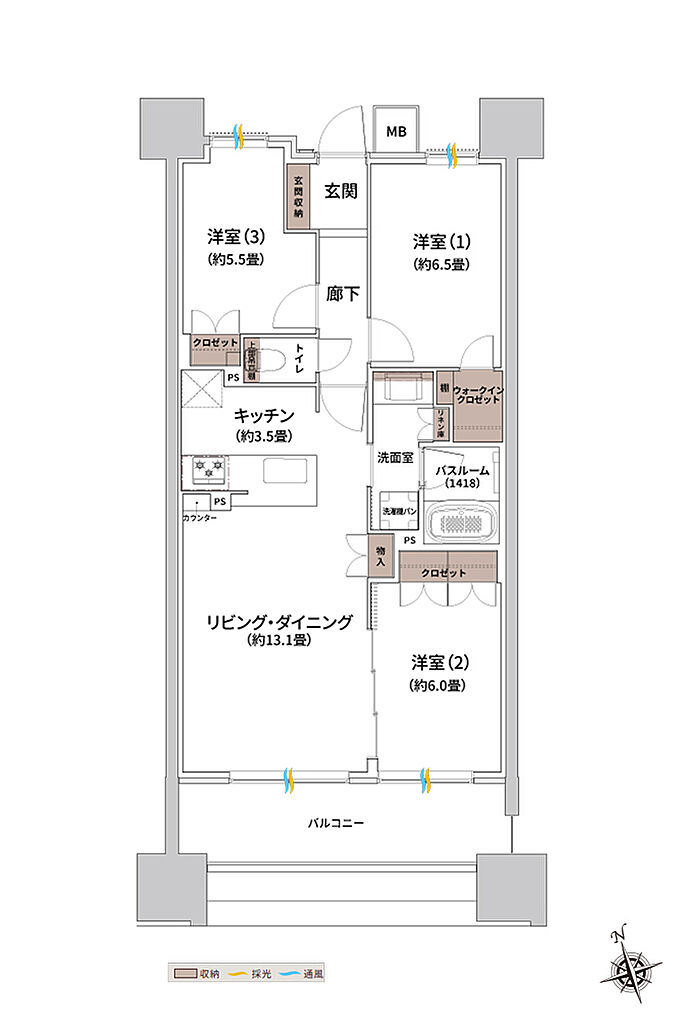 ザ・ライオンズ枚方光善寺タワー 間取り D