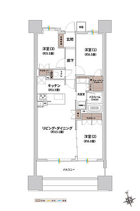 ザ・ライオンズ枚方光善寺タワー 間取り D