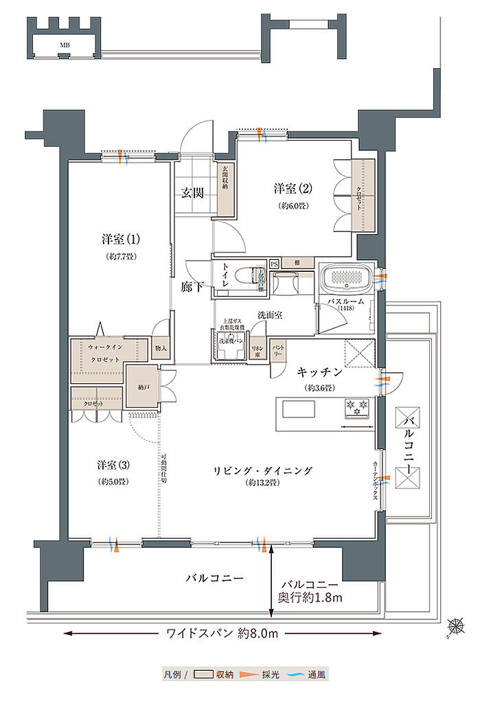 ザ・ライオンズ那覇新都心 間取り D2