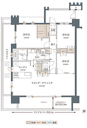 ザ・ライオンズ那覇新都心 間取り C