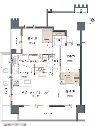 ザ・ライオンズ那覇新都心 間取り A