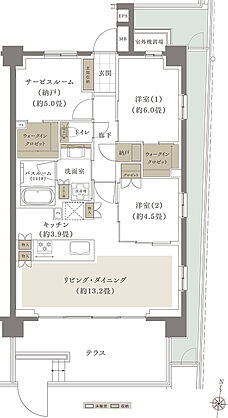 ザ・ライオンズ南浦和 間取り G1