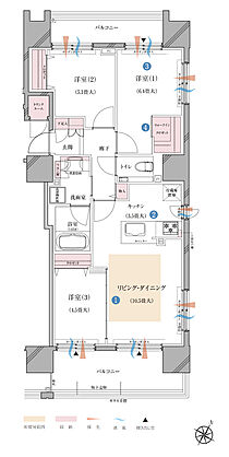 ブランズ環状通東駅前 間取り D