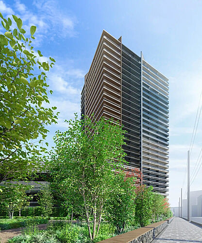 ブランズタワー橋本 外観完成予想CG