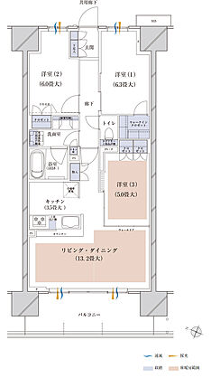 ブランズシティ千葉ニュータウン中央 間取り WD