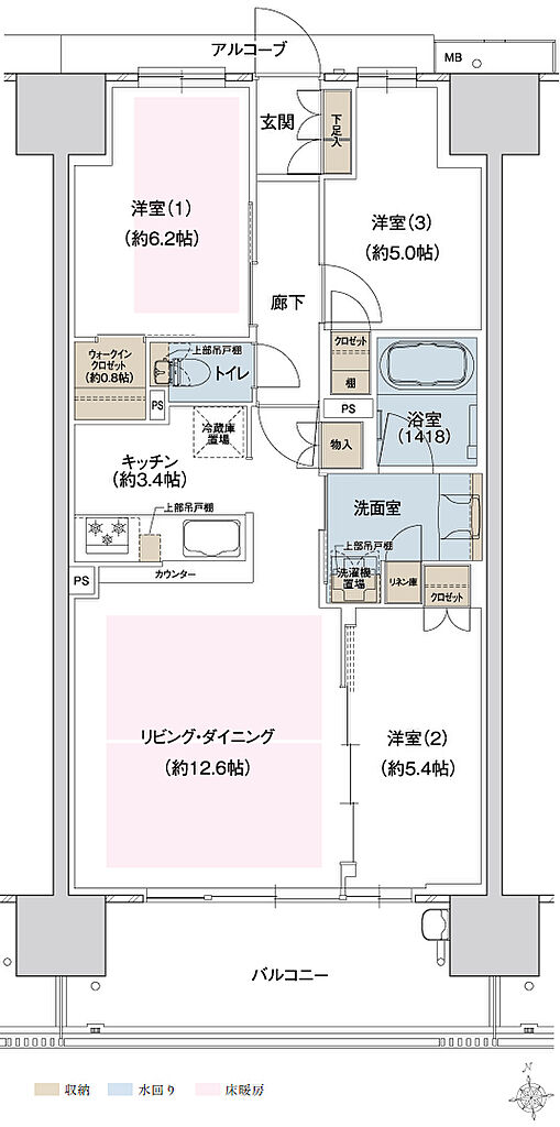 ウエリス島本 間取り SC