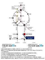 ブランズシティ東岸和田 アクセス図