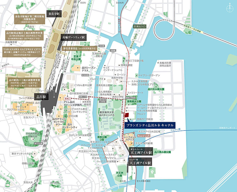 ブランズシティ品川ルネ キャナル：案内図