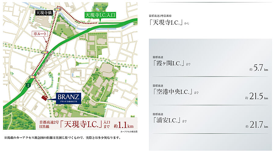 ブランズ白金台五丁目：交通図