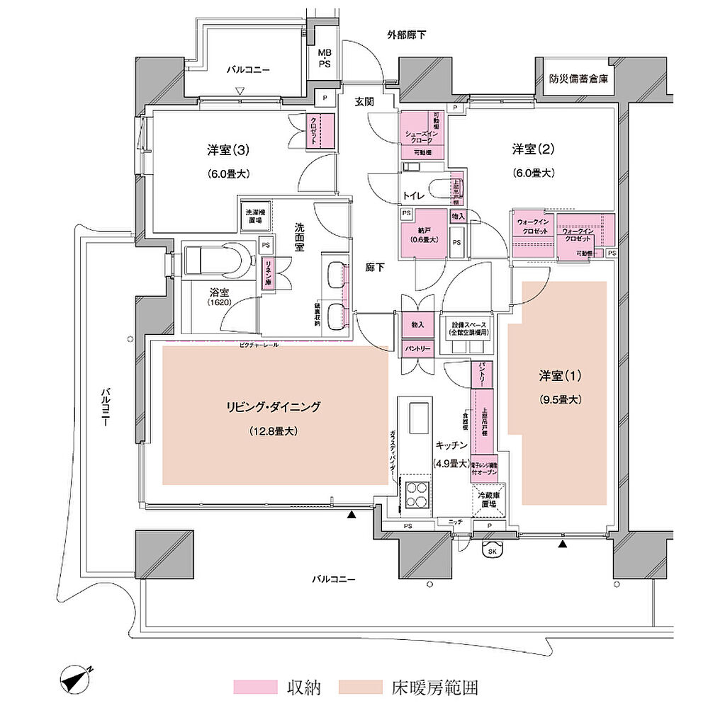 ブランズ芝浦 間取り F