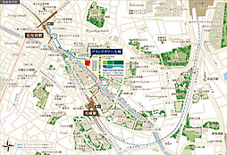 ブランズタワー大崎 現地案内図