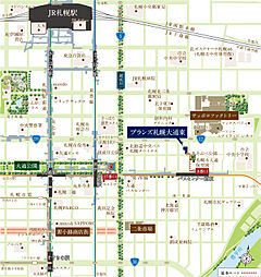 ブランズ札幌大通東 現地案内図