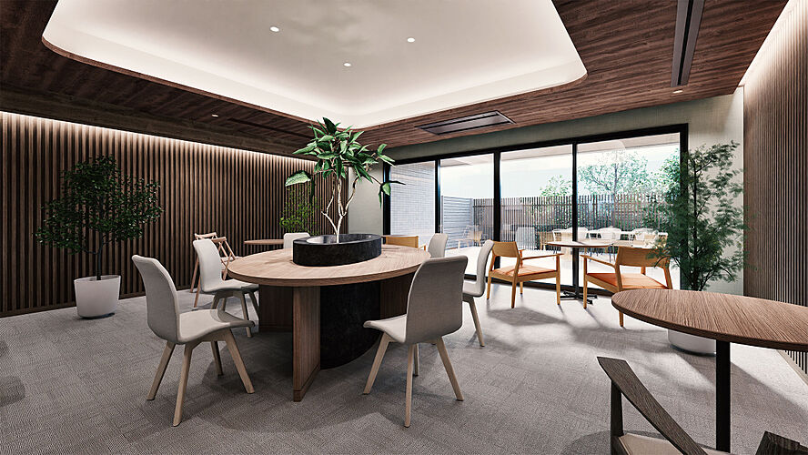 ブランズシティ品川テラス ワークラウンジ完成予想CG