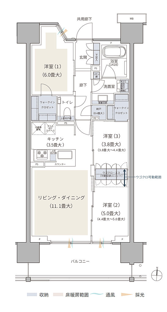 ブランズシティ品川テラス 間取り SC