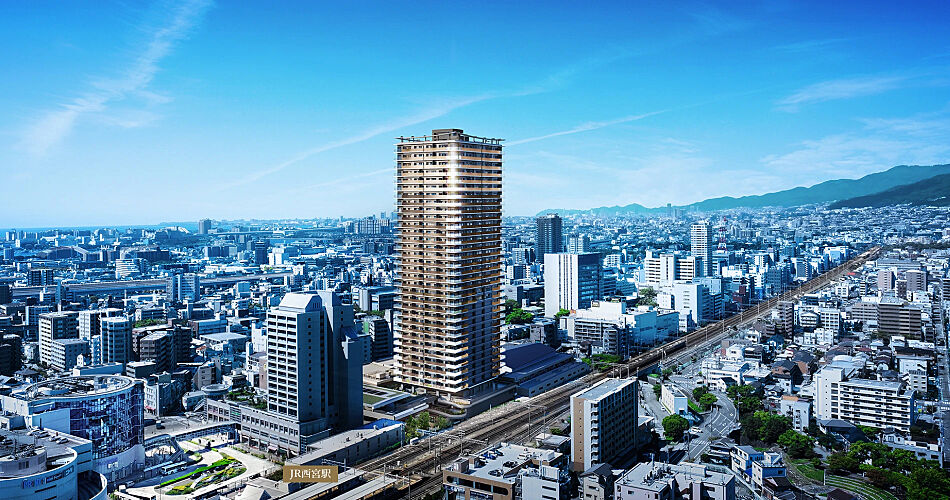 ブランズタワー西宮 外観完成予想CG