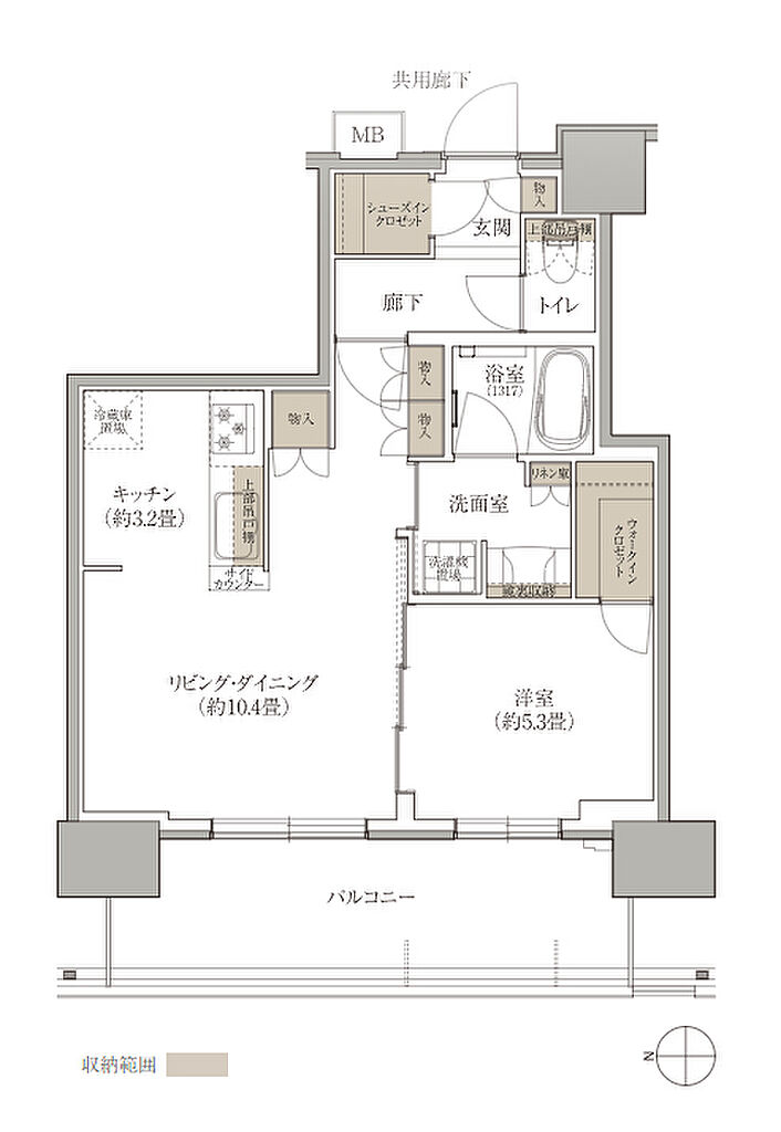 ブランズタワー西宮 間取り B【SELECT PLAN】
