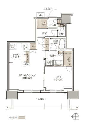 ブランズタワー西宮 間取り B【SELECT PLAN】