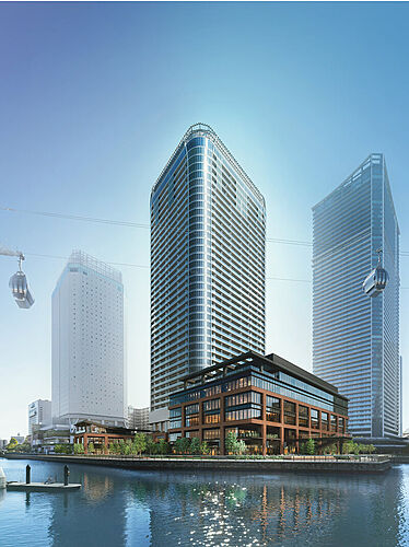 ブランズタワー横浜北仲 外観完成予想CG