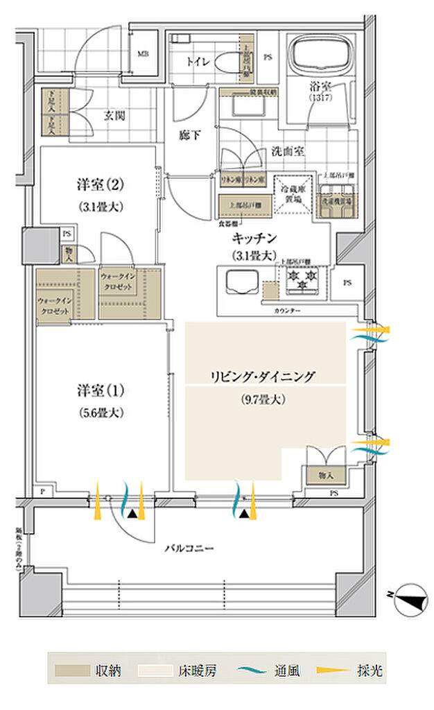 ブランズ西小山 間取り M
