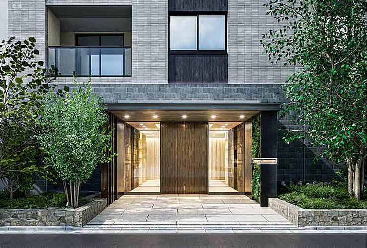 ブランズ巣鴨三丁目 エントランスアプローチ完成予想CG