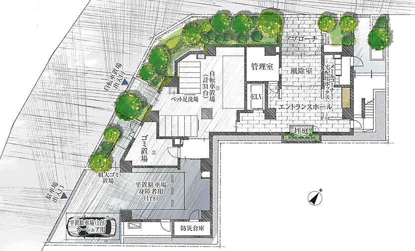 ブランズ巣鴨三丁目 共用部