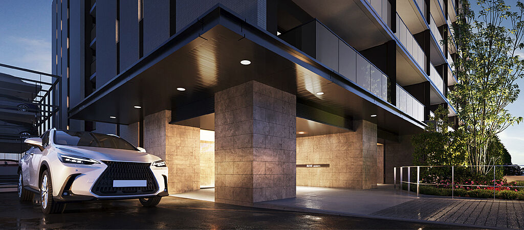 ブランズ大宮日進ビアレ ウェルカムアプローチ（車寄せ）完成予想CG