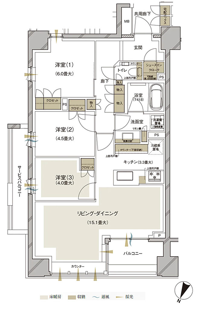 ブランズ護国寺富士見坂 間取り A