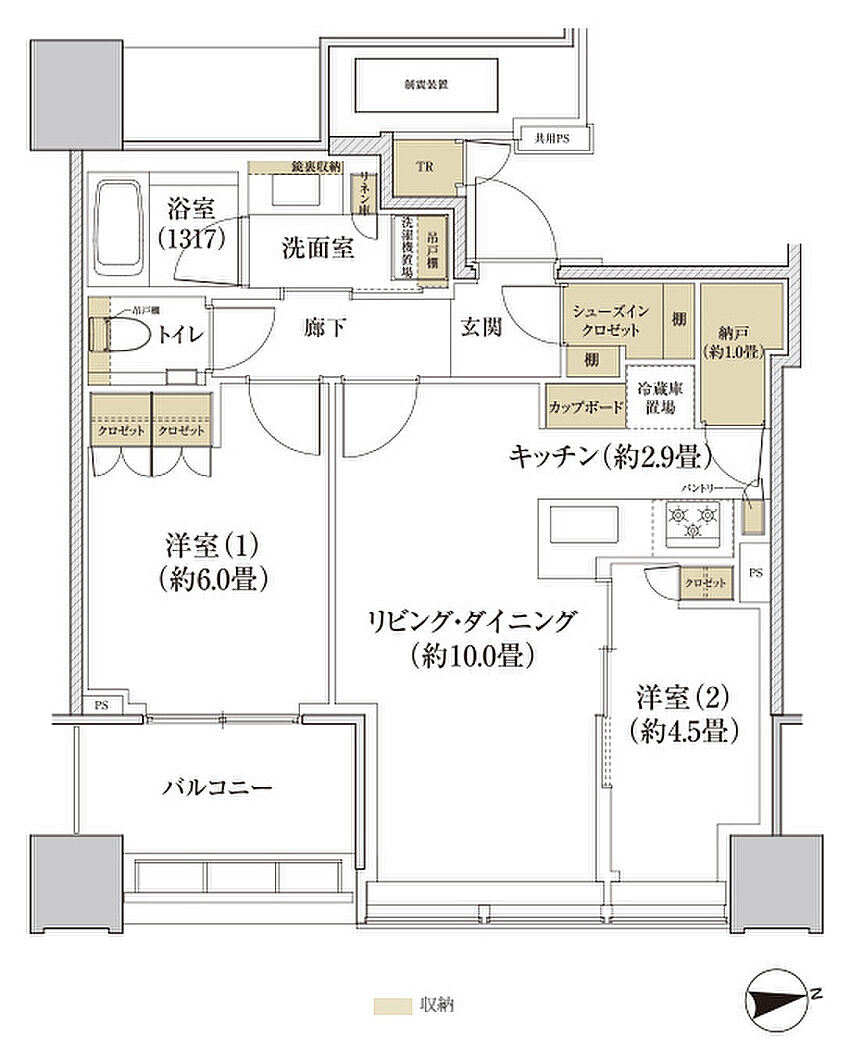 ホームズ 間取り タイプ一覧 Shirokane The Sky新築マンションの物件情報