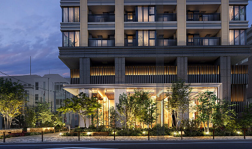 Brillia Tower 北浜 現地周辺写真/エントランスアプローチ完成予想CG