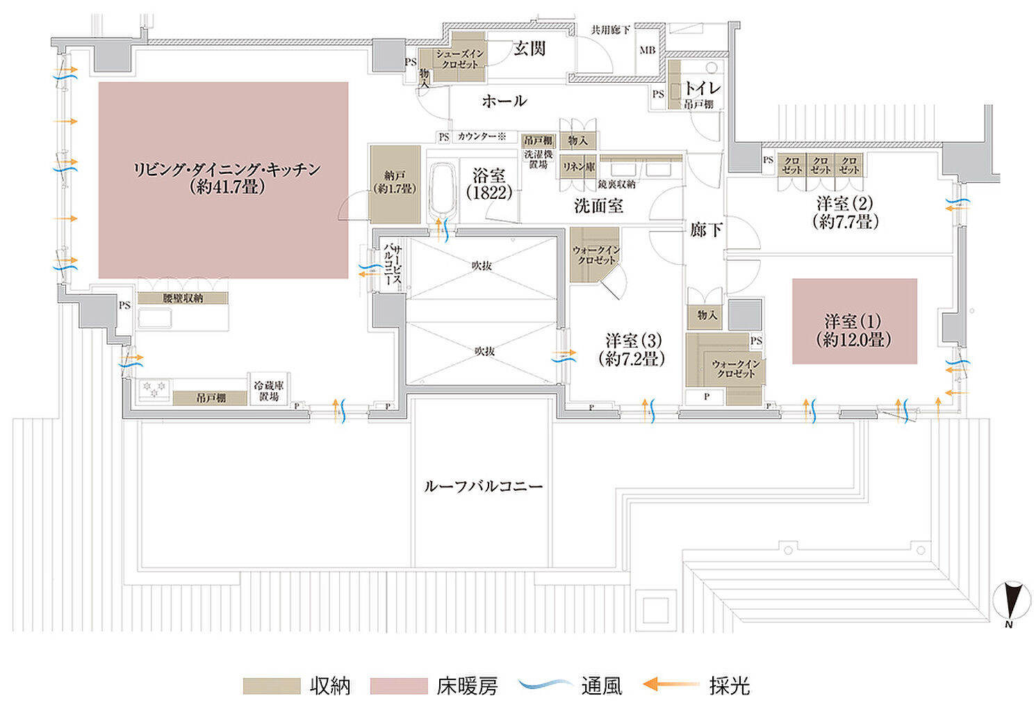 Brillia 京都北山 The Residence 間取り J