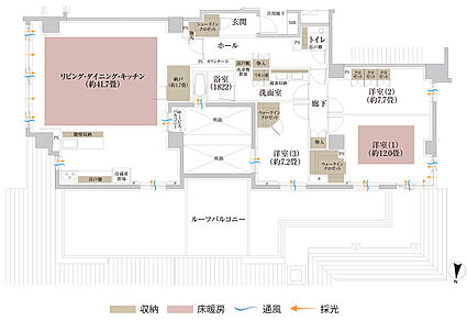 Brillia 京都北山 The Residence 間取り J