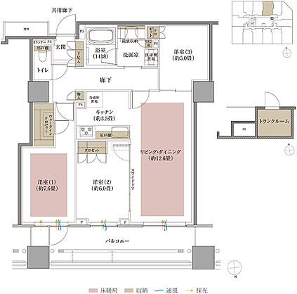 箕面マークス ザ レジデンス 間取り L2