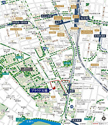 プラウド五橋 現地案内図