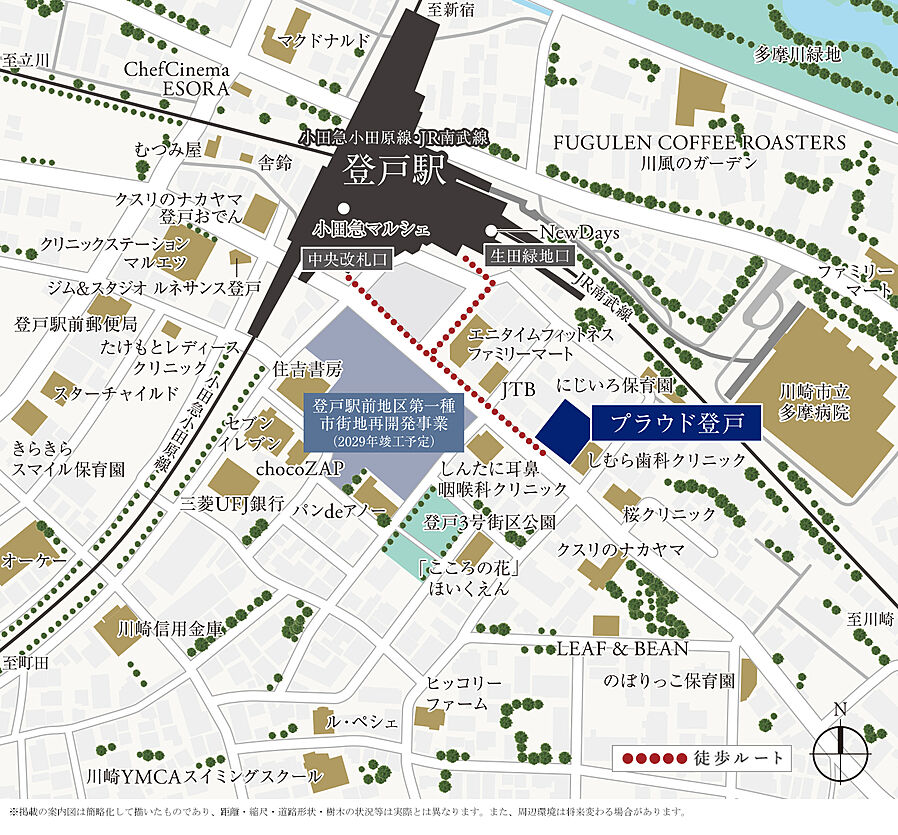 プラウド登戸 ( 第2期 3次 )：案内図