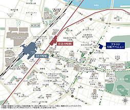 プラウド川崎アベニュー ( 第1期 4次 ) 現地案内図