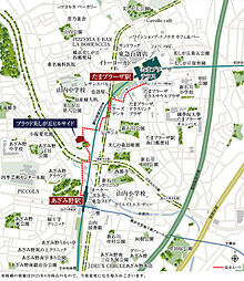 プラウド美しが丘ヒルサイド 現地案内図