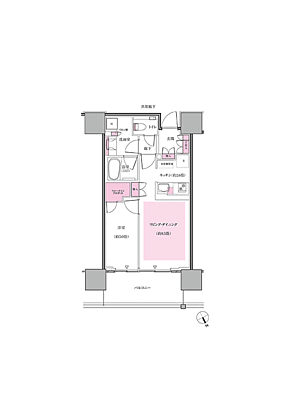リーフシティ市川　ザ・タワー 間取り N43C2
